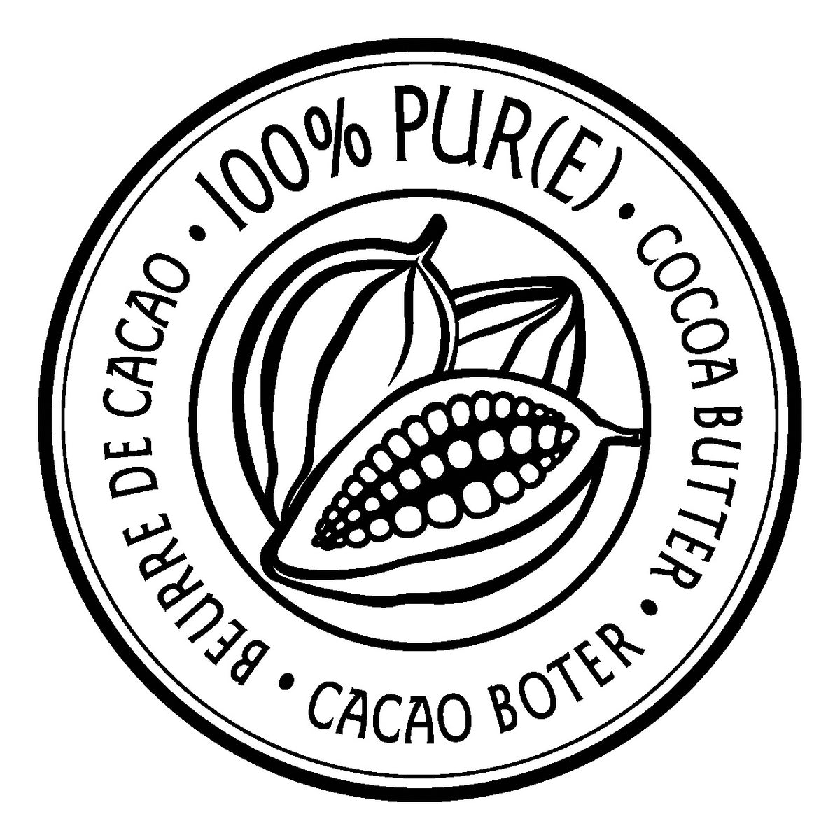 100% cacaoboter (black)