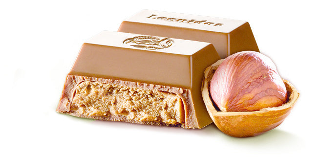4003510 Reep hazelnoot pralin‚ melk 50g - ingredi‰nt