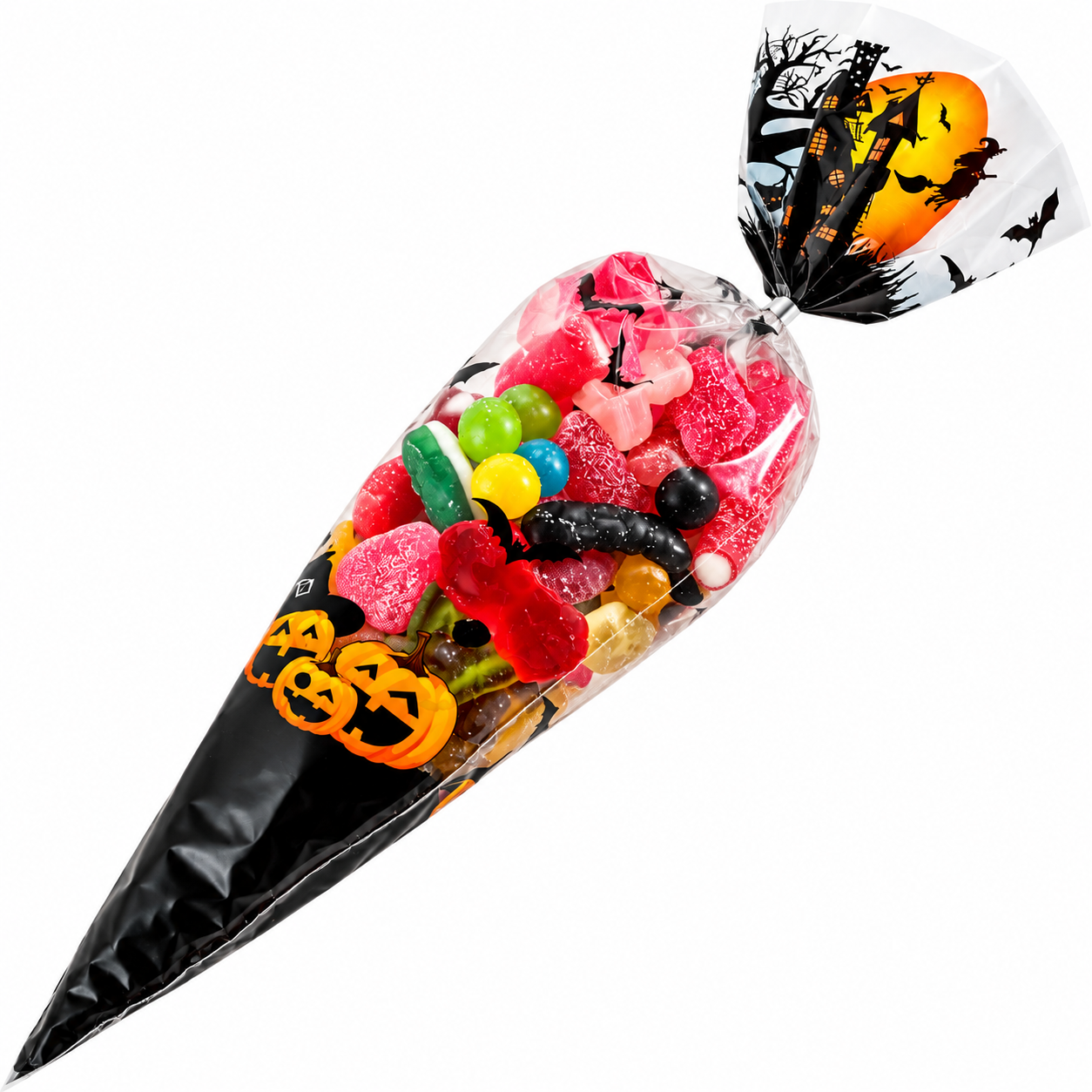Cône d'Halloween - 250g de bonbons