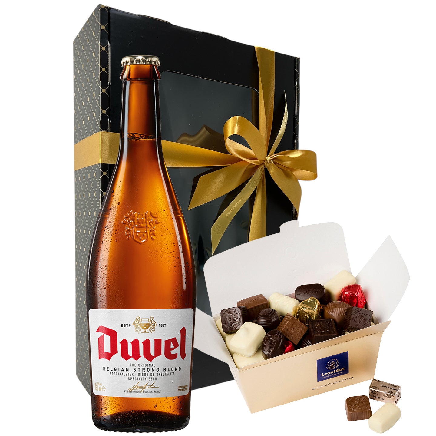 box 2025 pralines + duvel