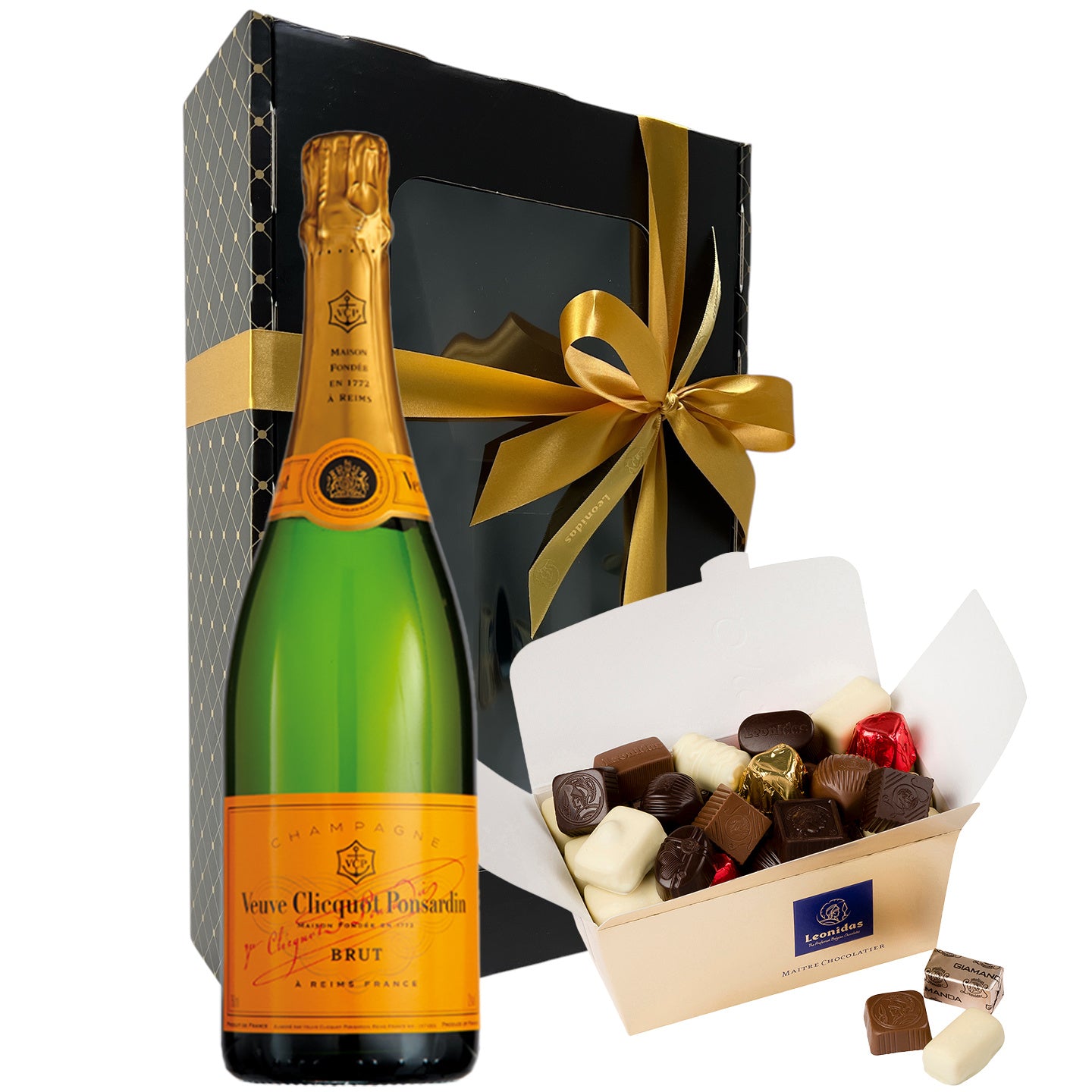 box 2025 veuve + pralines