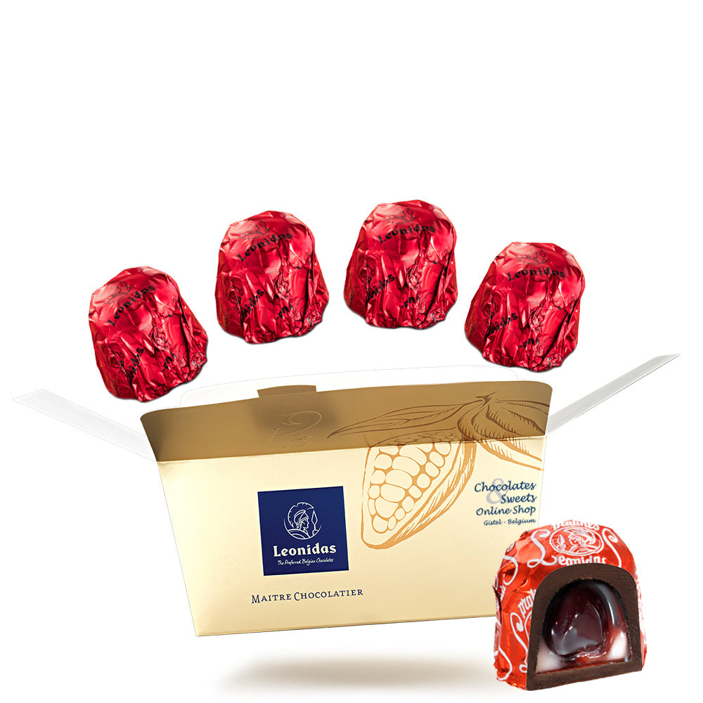 Leonidas ballotin cerise emballe