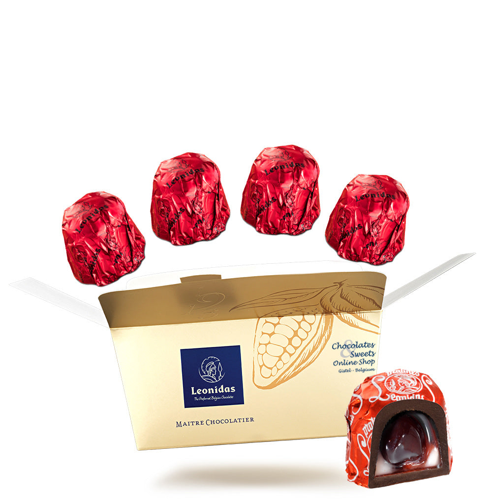 Leonidas ballotin cerise emballe