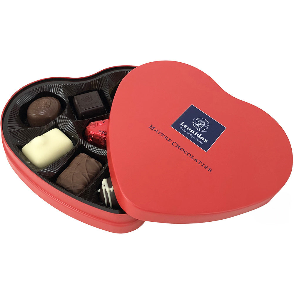 metalen hart 2019 met 9 pralines