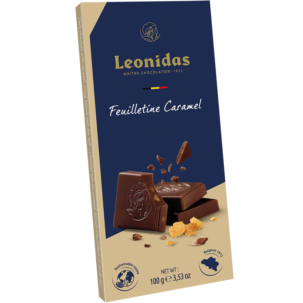 Tablet karamel feuilletine puur 100g