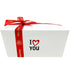 Witte ballotin 500g I love You ingepakt voor