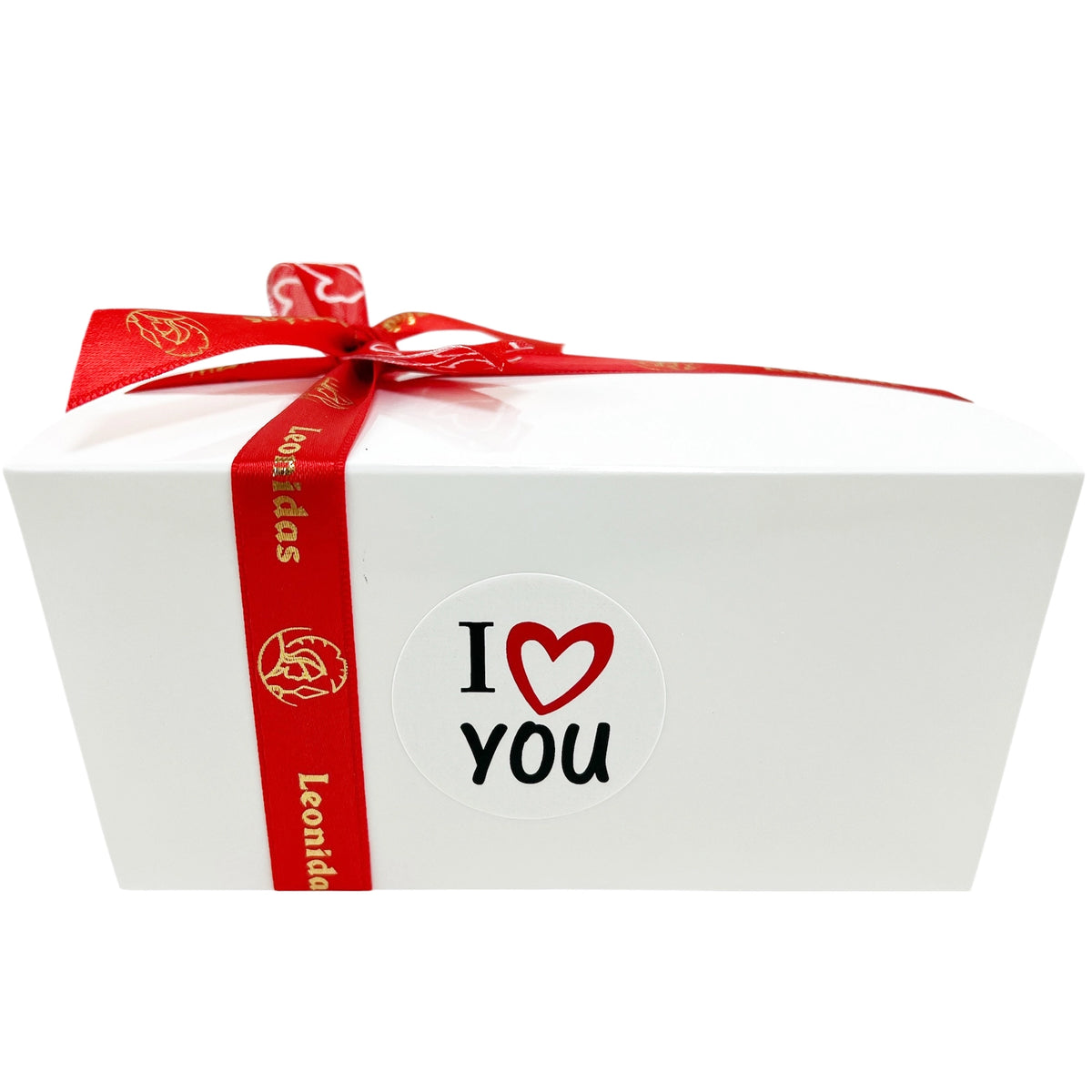 Witte ballotin 500g I love You ingepakt voor
