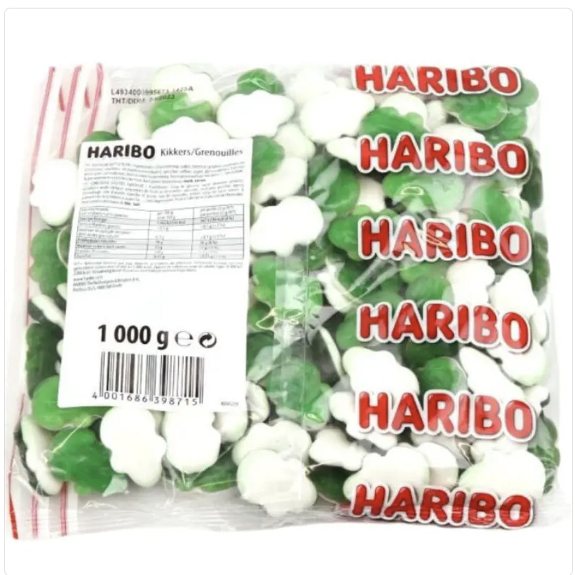 zak haribo kikkers 1kg